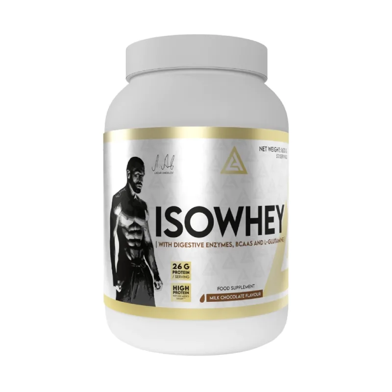 ISOWHEY 1.6kg – Whey Isolate + Hydrolysé + Enzymes Digestives LAZAR ANGELOV