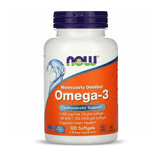 NOW Foods, Oméga-3, 180 mg 120 mg de DHA, 100 capsules
