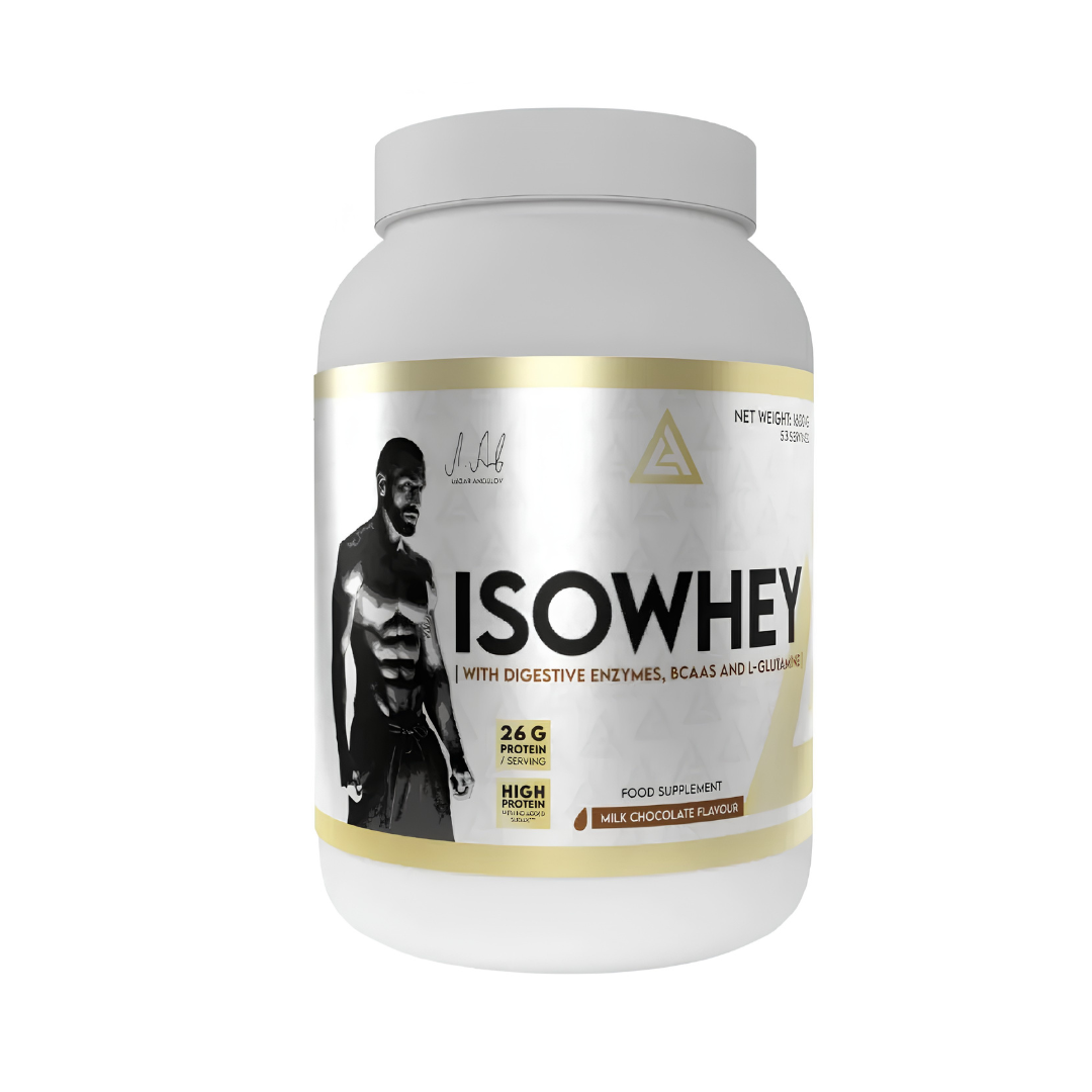 LAZAR ANGELOV-ISOWHEY 1.6kg – Whey Isolate + Hydrolysé + Enzymes Digestives 