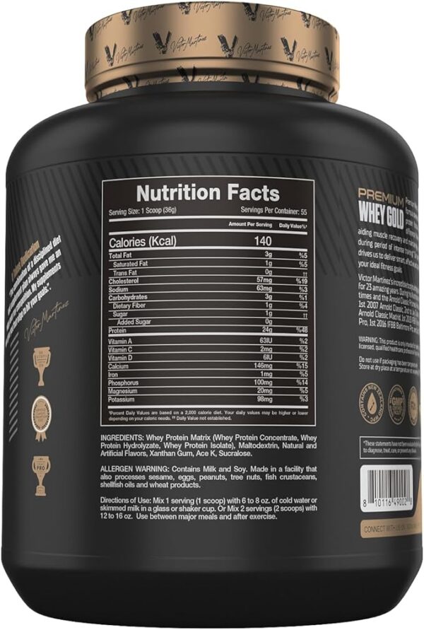 Premium whey gold 2kg victor martinez