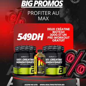 Creatine Biotech  300g et un  pre-workout gratuit
