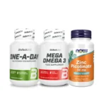 One a day multivitamines + Omega 3 Biotechusa + Zinc picolinate 120caps – Vitalité & Santé Globale