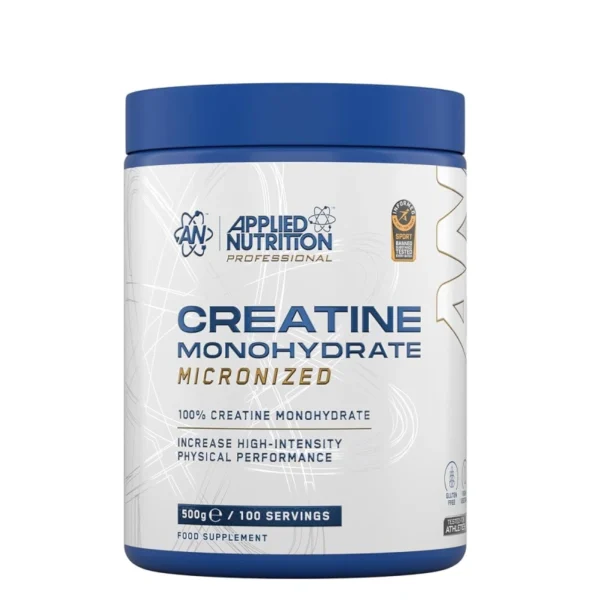 Applied Nutrition 100% Créatine Monohydrate 500g – Force Explosive & Volume