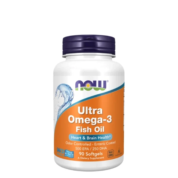 NOW Foods Ultra Omega-3 500 EPA / 250 DHA 90 Softgels Maroc